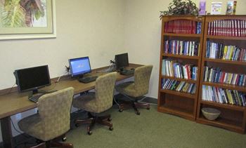 Business center with computer 