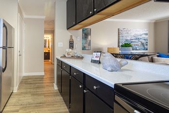 Dark or white kitchen cabinets with decorative pulls