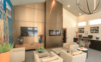 Clubhouse has resident business center, wifi, big screen tv & coffee bar