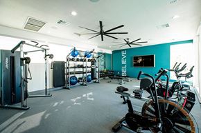 Las Vegas apartment for rent - Gym with fitness equipment at THE RISE APARTMENT HOMES, Las Vegas