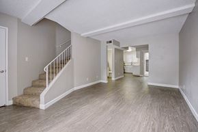 Sacramento apartment for rent - Living room with view of stairs