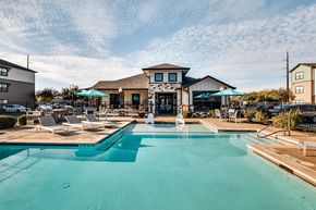 San Marcos apartment for rent - Pool with lounge chairs Blanco River Lodge Apartments for rent in 78666