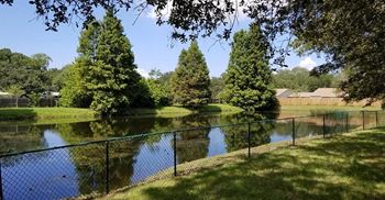 Fenced lake