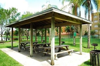 Outdoor shaded patio