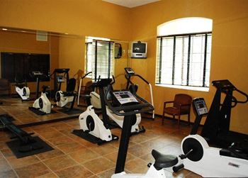 Fitness room with cardio equipment