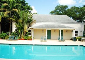 Miami apartment for rent - Pool with lounge chairs at Bay Winds, Florida