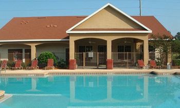 Pool with lounge chairs 