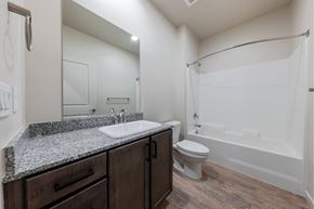 Reno apartment for rent - apartment bathroom with tub sink and toilet at Springview by Vintage, Nevada, 89512
