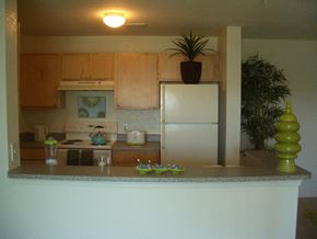 Fort Myers apartment for rent - Kitchen with appliances at Hawk's Landing Apartments, Fort Myers, Florida