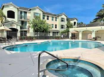 Resort style pool and spa