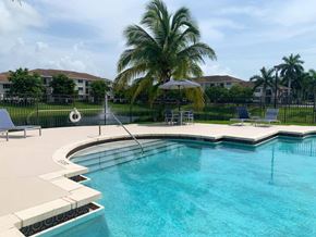 Homestead apartment for rent - Pool and lounge chairs at Tuscany Place Apartments, Homestead , FL