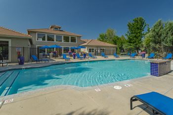 Resort-style swimming pool and spa open year round