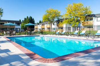 Two sparkling swimming pools