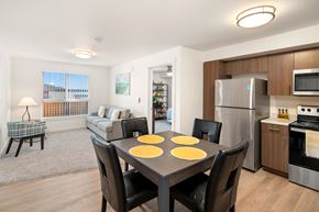 Portland apartment for rent - Dining And Kitchen at Traditions at Hazelwood, Oregon, 97216