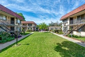 Sylmar apartment for rent - Exterior of buildings with large grass areas