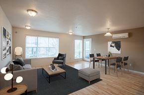 Newberg apartment for rent - a living room and dining room in an apartment