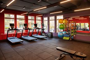 Bothell apartment for rent - Studios For Rent In Bothell, WA - Morado Bothell - Fitness Center Equipped With Cardio Machines, Workout Bench, Medicine & Yoga Workout Balls, Full-Body Mirrors, And Windows For A Street View.