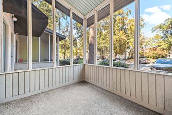 Private screened balcony or patio