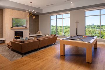 Golden Valley apartment for rent - a living room with a pool table and couches