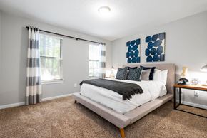 Jonesboro apartment for rent - Bedroom with large windows and natural light in Jonesboro, GA apartments near Clayton State University