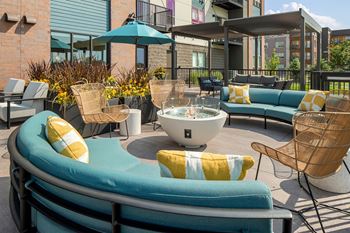 Selene terrace grills and firepit