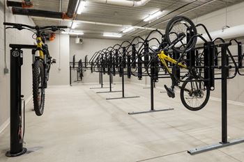 Secured bike storage
