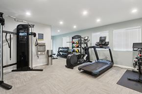 Fremont apartment for rent - 2-Bedroom Apartments in Centerville, Fremont, CA - Brookvale Chateau - Fitness Center With Treadmill, Elliptical, Strength Machine, Free Weights, and Bright Windows.