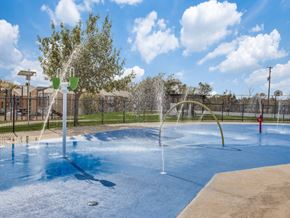 Fort Worth apartment for rent - Splash pads at Monarch Pass in Fort Worth, Texas, near South Fort Worth.