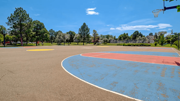 Two basketball courts