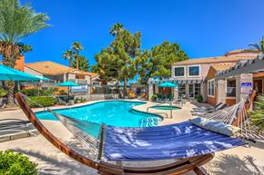 Henderson apartment for rent - Madison at Black Mountain apartments photo of a Lagoon-styled Pool, hammock