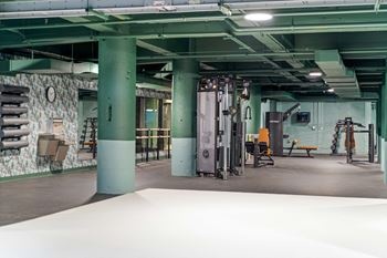 Fitness center with strength training and cardio equipment