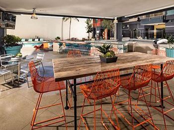 Outdoor kitchen with multiple bbqs