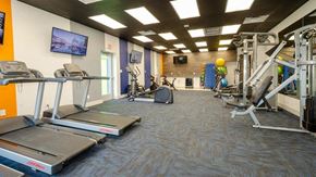 Mesa apartment for rent - Newly Renovated Apartments in Mesa, AZ - Mesa Station Apartments - Fitness Center With Treadmills, Exercise Bikes, Strength Equipment, Wall-Mounted Televisions, And Bright Overhead Lighting.