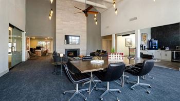 Expansive clubroom with free wi-fi and work from home spaces