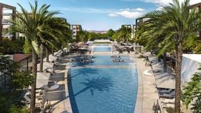 Las Vegas apartment for rent - LOUNGE POOL TERRACE & SPA WITH POOL POD LOUNGERS