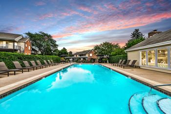 Sparkling resort-style pool