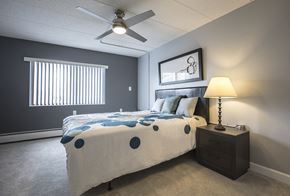 Minneapolis apartment for rent - bedroom with large windows