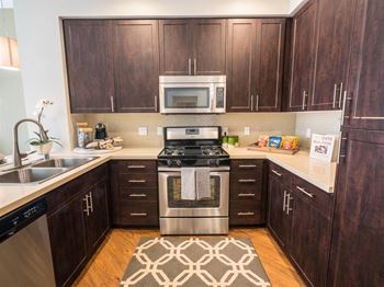 Stainless steel appliances including gas stove