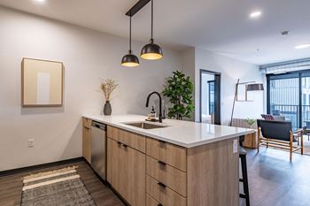 Quartz or wood island tops*