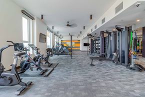 Oakland apartment for rent - the gym at the flats at big tex apartments