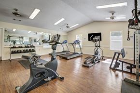 Gainesville apartment for rent - Modern, fully equipped apartment fitness center at Chelsea Apartments in Gainesville