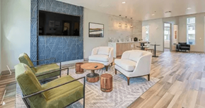 Phoenix apartment for rent - a living room with two chairs and a television