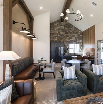 Clubhouse with fitness and social areas