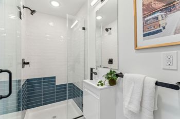 Subway tile bathrooms