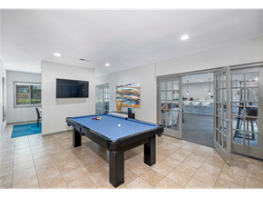 Clarkston apartment for rent - Resident clubhouse with a pool table at Springdale Glen, a pet-friendly community in Clarkston, GA, near Decatur, providing a welcoming space for relaxation and socializing.
