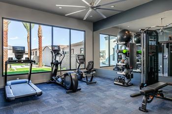 Clubhouse with fitness and social areas
