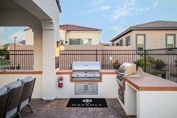 Bbq and gathering spaces