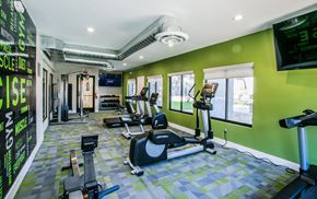 Las Vegas apartment for rent - Fitness center with cardio and strength equipment at Haven at Lone Mountain in Las Vegas