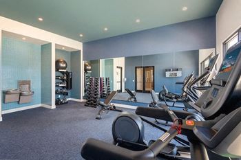 Clubhouse with fitness and social areas