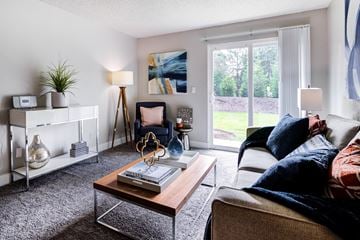 Kent apartment for rent - a living room with a couch and a coffee table